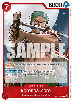 Roronoa Zoro OP14 - 015 V1 [OP14] [Inglese] Rare