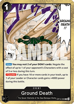 Ground Death OP14 - 096 V1 [OP14] [Inglese] Rare