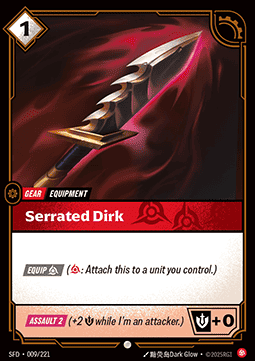Serrated Dirk [SFD] [Inglese / Cinese Semplificato]