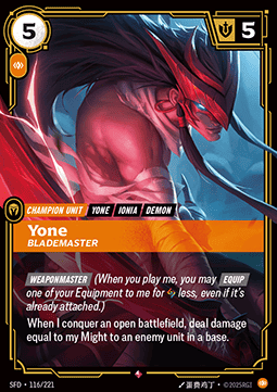 Yone , Blademaster V 1 - Rare [SFD] [Cinese Semplificato]