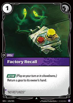 Factory Recall [SFD] [Inglese / Cinese Semplificato]