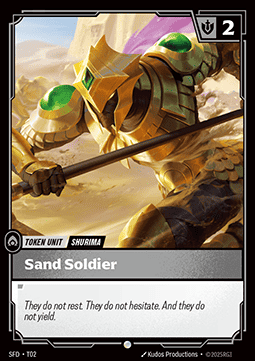 Sand Soldier [SFD] [Inglese]