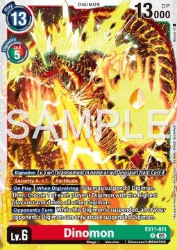 Dinomon EX11 - 011 V1 [EX-11] [Inglese] Rare