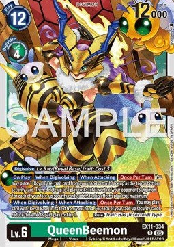 QueenBeemon EX11 - 034 V1 [EX-11] [Inglese] Rare