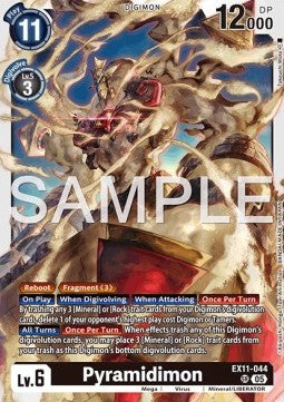 Pyramidimon EX11 - 044 V1 [EX-11] [Inglese] Super Rare