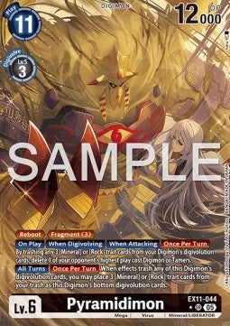 Pyramidimon EX11 - 044 V2 [EX-11] [Inglese] Alternative Art