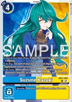 Suzune Kazuki EX11 - 057 [EX-11] [Inglese] Rare