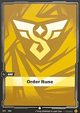 Order Rune V 1 - Common [SFD] [Inglese]
