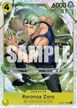 Roronoa Zoro OP15 - 113 V1 [OP15] [Inglese] Super Rare
