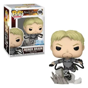 Funko Pop! Attack on Titan - Reiner Braun #1996 - Statuetta da Collezione in Vinile 9,5 cm