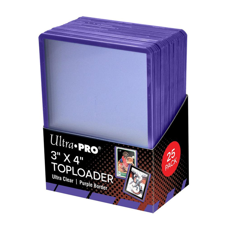 Ultra Pro Toploader 3" x 4" Bordo Viola 25pz | Protezione Rigida Carte Collezionabili