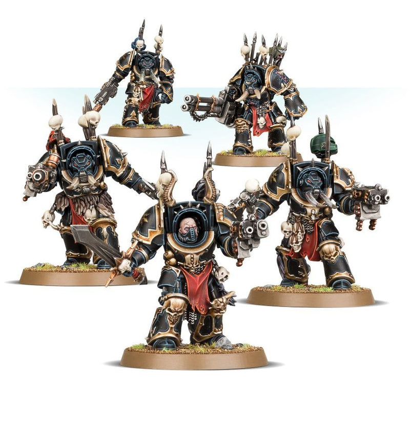 Warhammer 40K Squadra Terminator del Caos (Chaos Terminator Squad) - 5 Miniature Pesantemente Corazzate (Italiano)