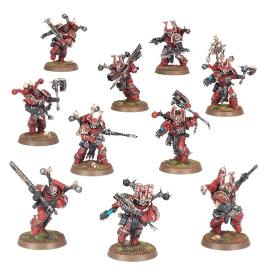 Berzerker di Khorne - 10 Miniature Warhammer 40K World Eaters