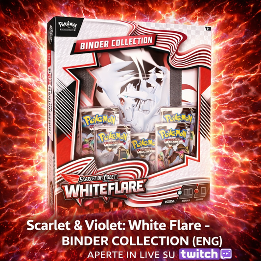 Pokémon TCG Scarlet & Violet - White Flare Binder Collection ENG | 5 Buste + Album Reshiram