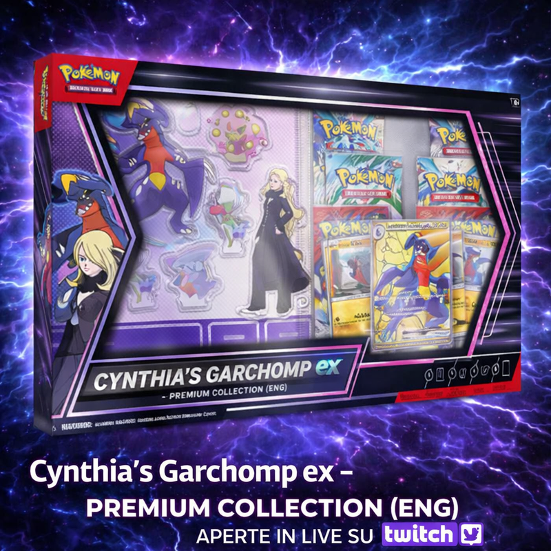 Pokémon Cynthia's Garchomp ex Premium Collection ENG - Carte Collezionabili OFFERTA COMMUNITY