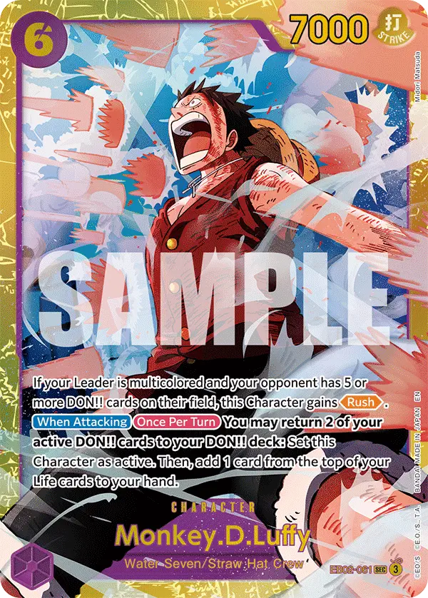 Monkey D Luffy EB02-061 V1 [The Best Vol.2 - PRB02] [Inglese] Secret Rare