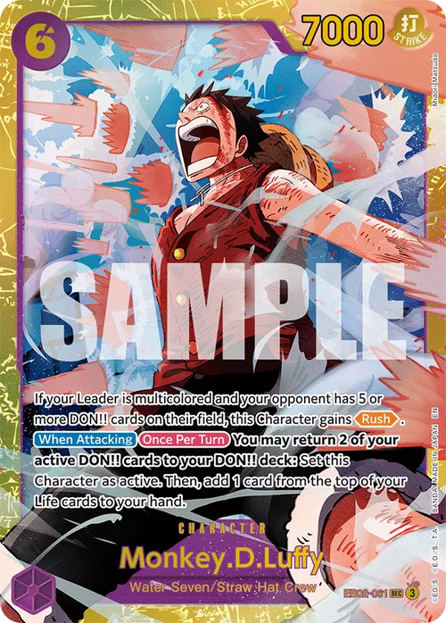 Monkey D Luffy EB02-061 V1 [The Best Vol.2 - PRB02] [Inglese] Secret Rare