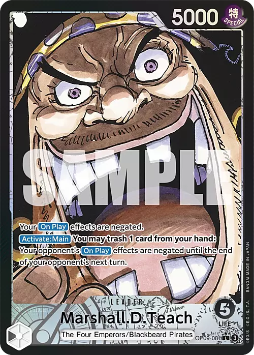 Marshall D Teach(Alternate Art) OP-09: Emperors in the New World OP09