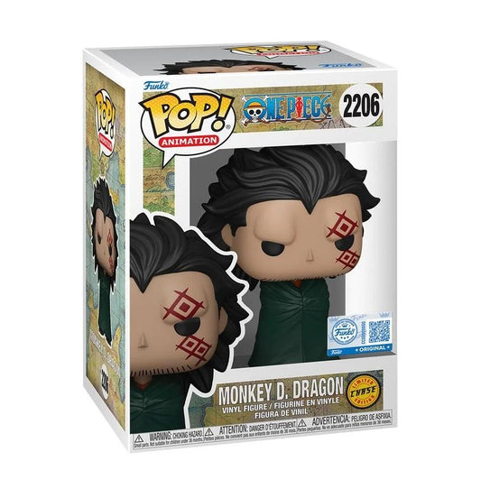 Funko POP! Animation: One Piece – Monkey D. Dragon 2206 – Edizione Limitata Chase