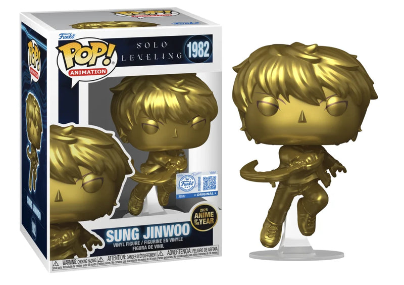 Funko POP Solo Leveling N ° 1982 Sung Jinwoo Anime Of The Year With Case ENG