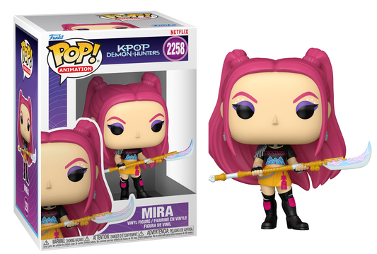 Funko Pop Animation Demon Hunters Mira 2258 Bobblehead Vinyl Figure