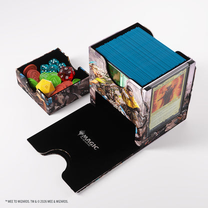Gamegenic Sidekick PRO 100 + XL Convertible Deck Box Magic : The Gathering – Porta Mazzo 100 Carte Double Sleeved con Slide Card Case