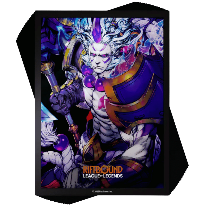 Riftbound League of Legends TCG Spiritforged Sleeves Spirit Blossom Darius 100 Bustine Protettive UVS Games