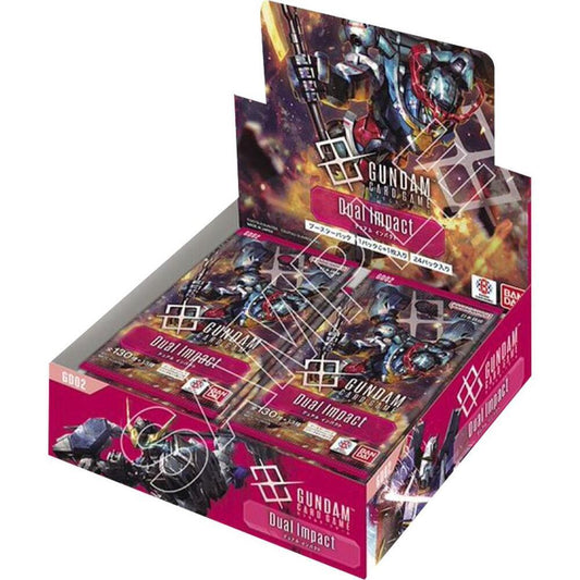 Bandai Gundam Card Game Booster Box Dual Impact GD02 24 Bustine ENG
