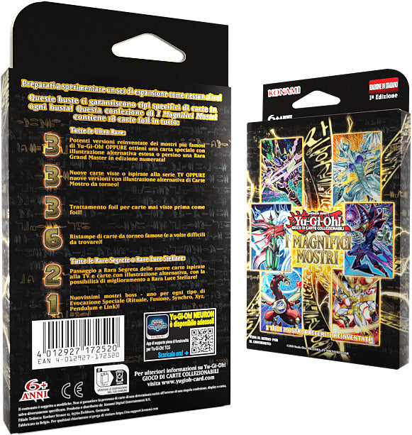 Carte Yu-Gi-Oh! I Magnifici Mostri (Box Da 3 Buste Da 5 Carte) – Lingua: Italiano