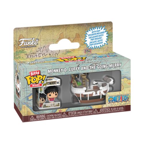 Bitty POP! Rides: One Piece – Monkey D. Luffy and the Going Merry – Set Miniatura Nave e Personaggio