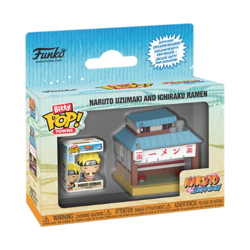 Bitty POP! Town: Naruto – Naruto Uzumaki and Ichiraku Ramen – Set Miniatura e Personaggio