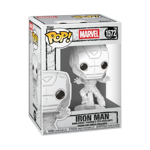 Funko POP! Marvel: Iron Man 1572 – Edizione Speciale Sketch Monocromatica