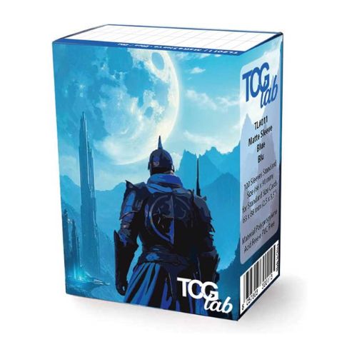 TcgLab Standard Sleeves Matte Ultra Clear Blue (100 Bustine) – Protezione Professionale