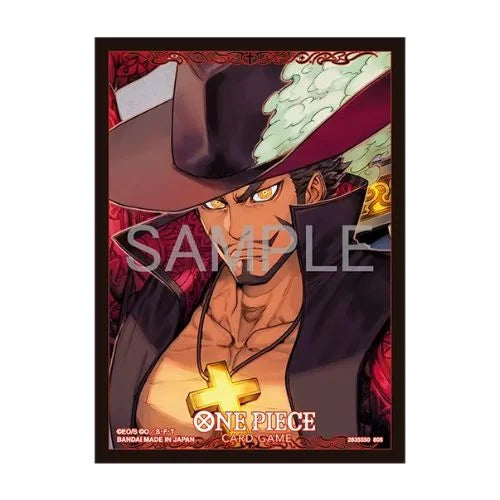 Bandai One Piece Card Game Sleeves Dracule Mihawk 70 Pezzi Bustine Protettive Ufficiali
