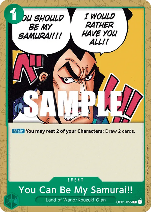 You Can Be My Samurai ! ! OP01 - 055 V1 [PRB02] [Inglese] Common