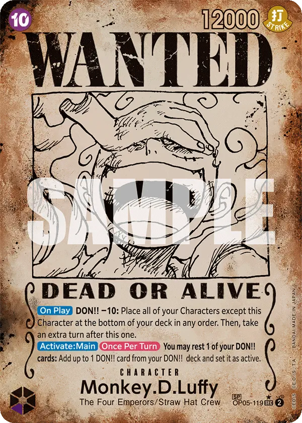 MONKEY D LUFFY OP05-119 ALTERNATIVA ALTERNATIVE WANTED