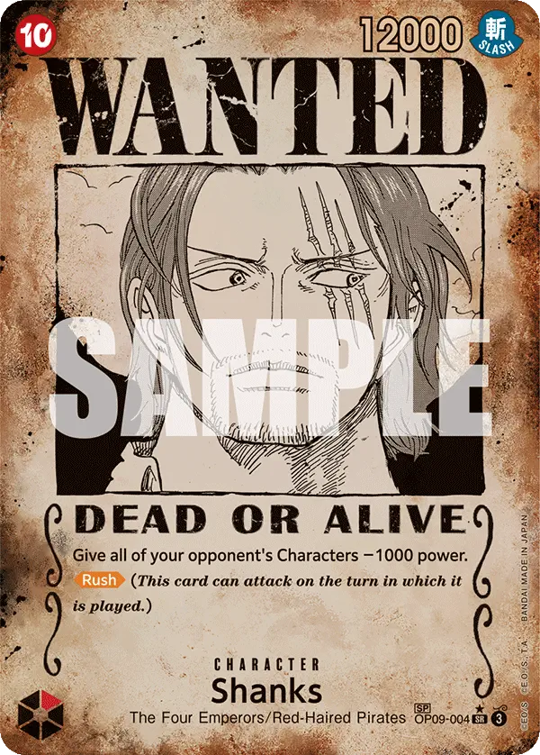 SHANKS OP09-004 ALTERNATIVA ALTERNATIVE WANTED