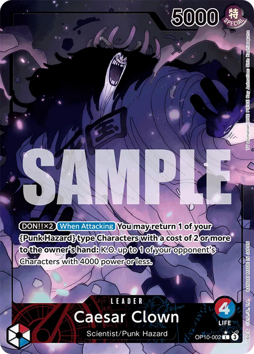 Caesar Clown OP10 - 002 V2 [OTS Tournament Pack 10 - OP10] [Inglese] Alternate Art