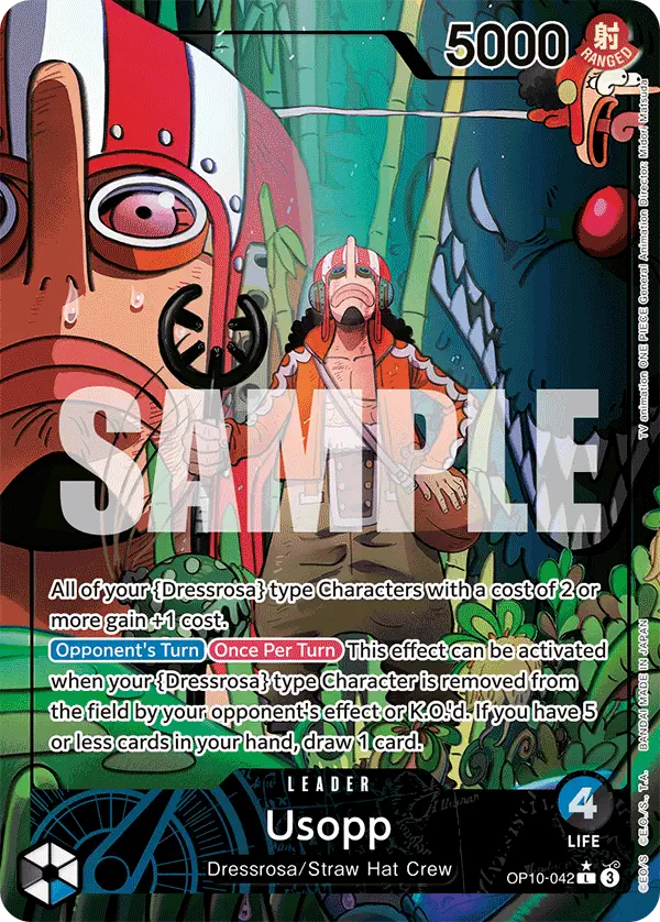 Usopp OP10 - 042 V2 [OTS Tournament Pack 10 - OP10] [Inglese] Alternate Art