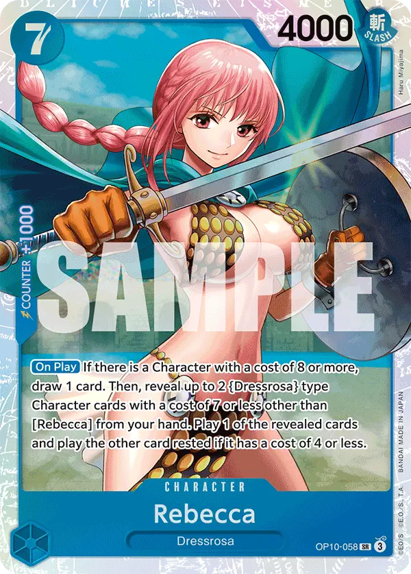 Rebecca OP10 - 058 V1 [OTS Tournament Pack 10 - OP10] [Inglese] Super Rare