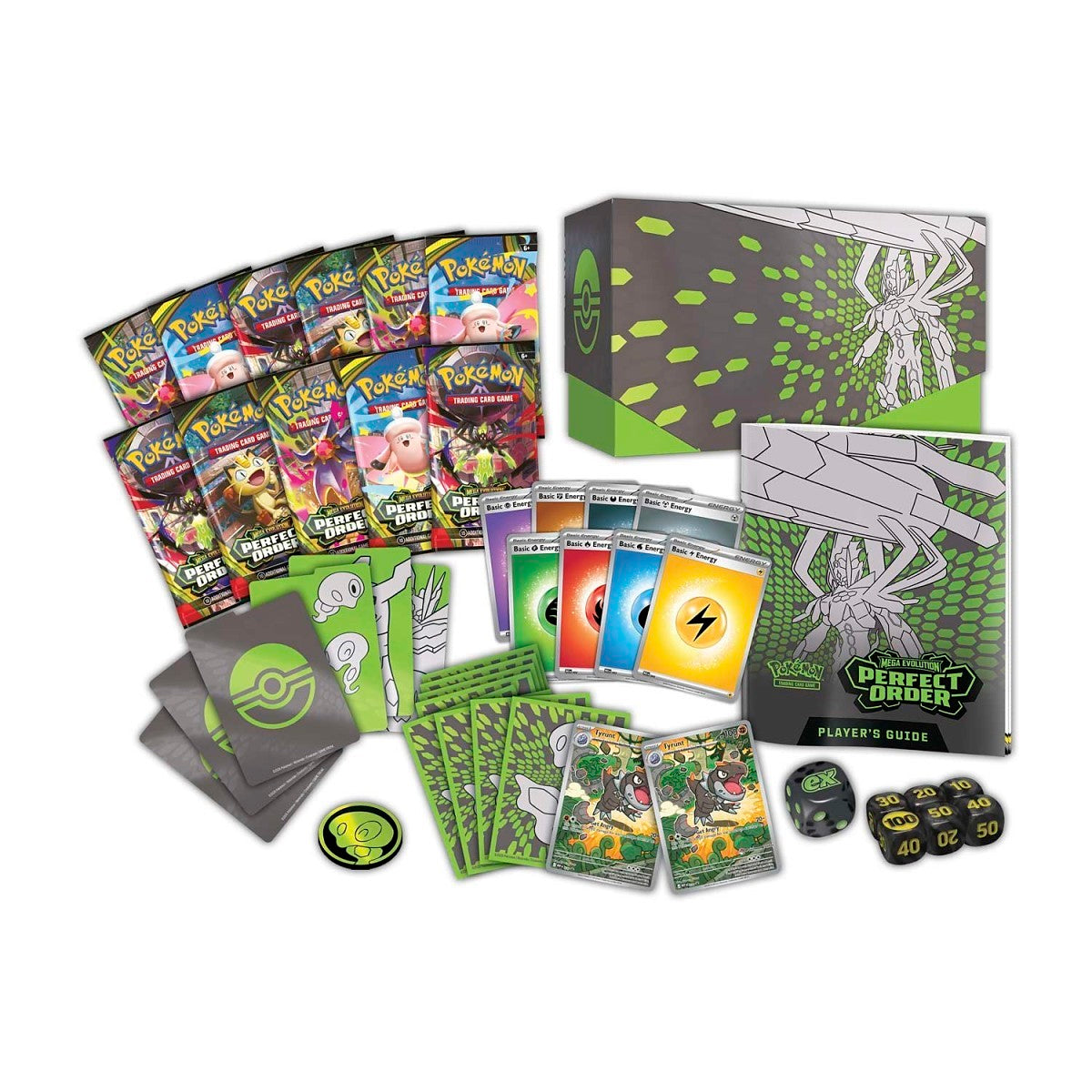 Pokémon TCG : Mega Evolution - Perfect Order - Set Allenatore Fuoriclasse -  Elite Trainer Box ENG