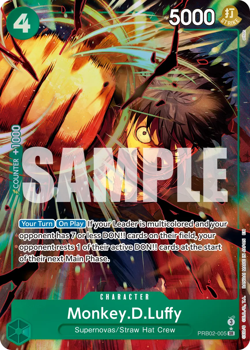 Monkey D Luffy PRB02 - 005 V2 [The Best Vol.2 - PRB02] [Inglese] Alternate Art