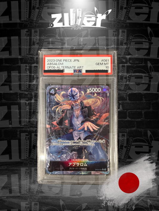 Absalom ( OP06 - 081 ) Character Card PSA 10 - One Piece Card Game Giapponese - Wings of the Captain