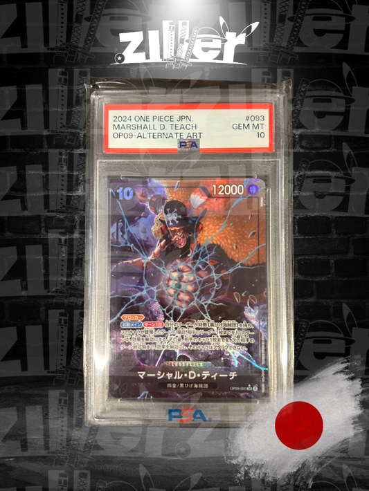 Marshall . D . Teach ( OP09 - 093 ) ( V . 2 ) PSA 10 Giapponese - One Piece Card Game