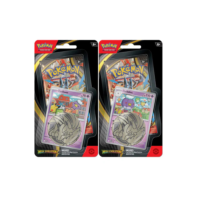 Pokémon TCG Mega Evolution Checklane Blister 1 - Pack con Promo Card - Mega Evoluzione - Inglese CASUALE