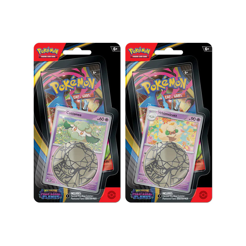 Phantasmal Flames - Checklane Blister - Cottonee or Whimsicott - Pokemon TCG ( ENG ) - Fiamme Spettrali