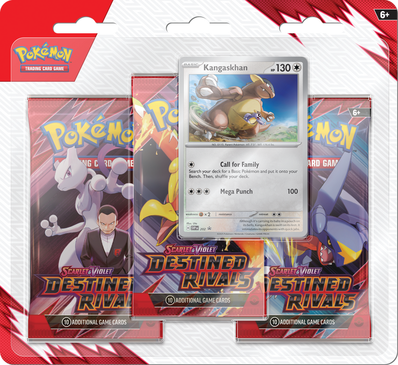 PKM - Scarlet & Violet 10 - Kangaskhan - Destined Rivals 3-Pack Blister Rivali Predestinati