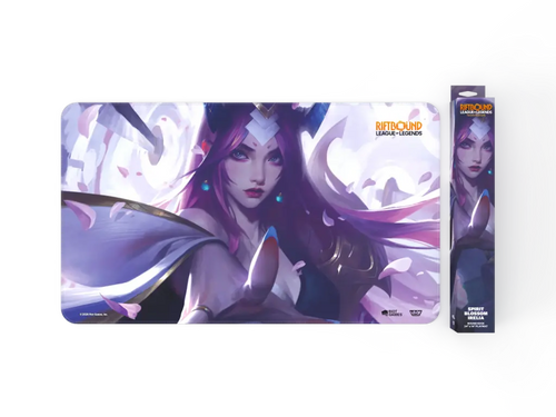 Riftbound League of Legends TCG Playmat Spirit Blossom Irelia Spiritforged Tappetino Bordi Cuciti 61x35cm UVS Games