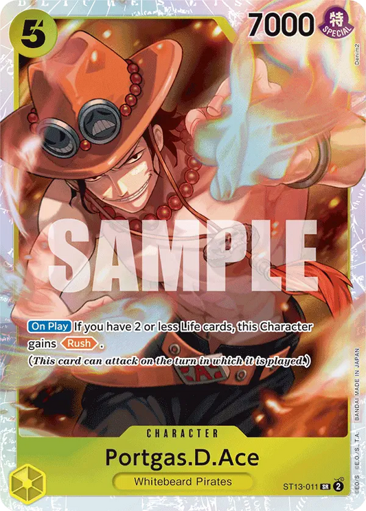 Portgas D Ace ST13-011 V1 [Ultra Deck: The Three Brothers - ST-13] [Inglese] Super Rare