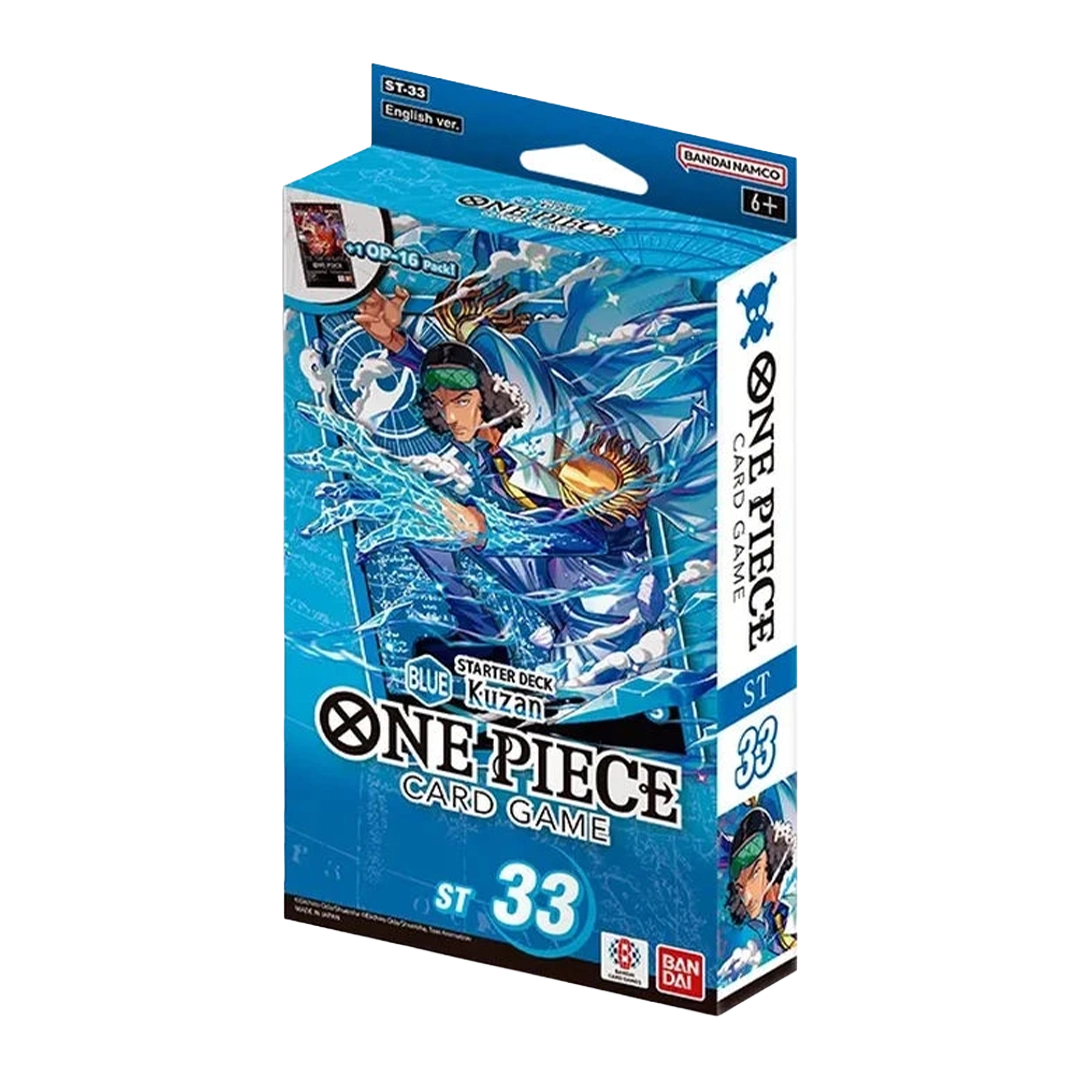 Bandai ST - 33 Blue Kuzan Starter Deck One Piece Card Game ENG | Drop Esclusivo